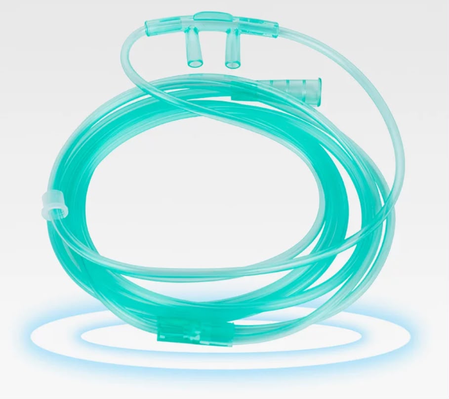 5-Pack Soft Oxygen Nasal Cannulas | Fits 1–3L Portable Concentrators