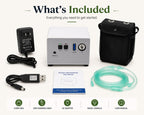 1-3L/Min Portable Oxygen Concentrator | 10-12 Hours Battery Life | Free Carry Bag