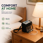 1-3L/Min Portable Oxygen Concentrator | 10-12 Hours Battery Life | Free Carry Bag