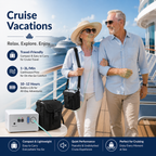 1-3L/Min Portable Oxygen Concentrator for Travel| 10-12 Hours Continuous Flow Battery Life | Free Carry Bag